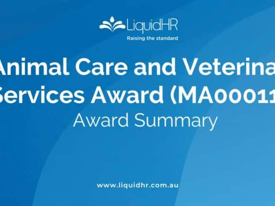 Animal Care and Veterinary Services Award