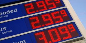Fuel price board in Australia showing rising petrol costs impacting employee commuting