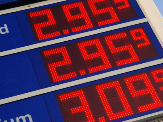 Fuel price board in Australia showing rising petrol costs impacting employee commuting