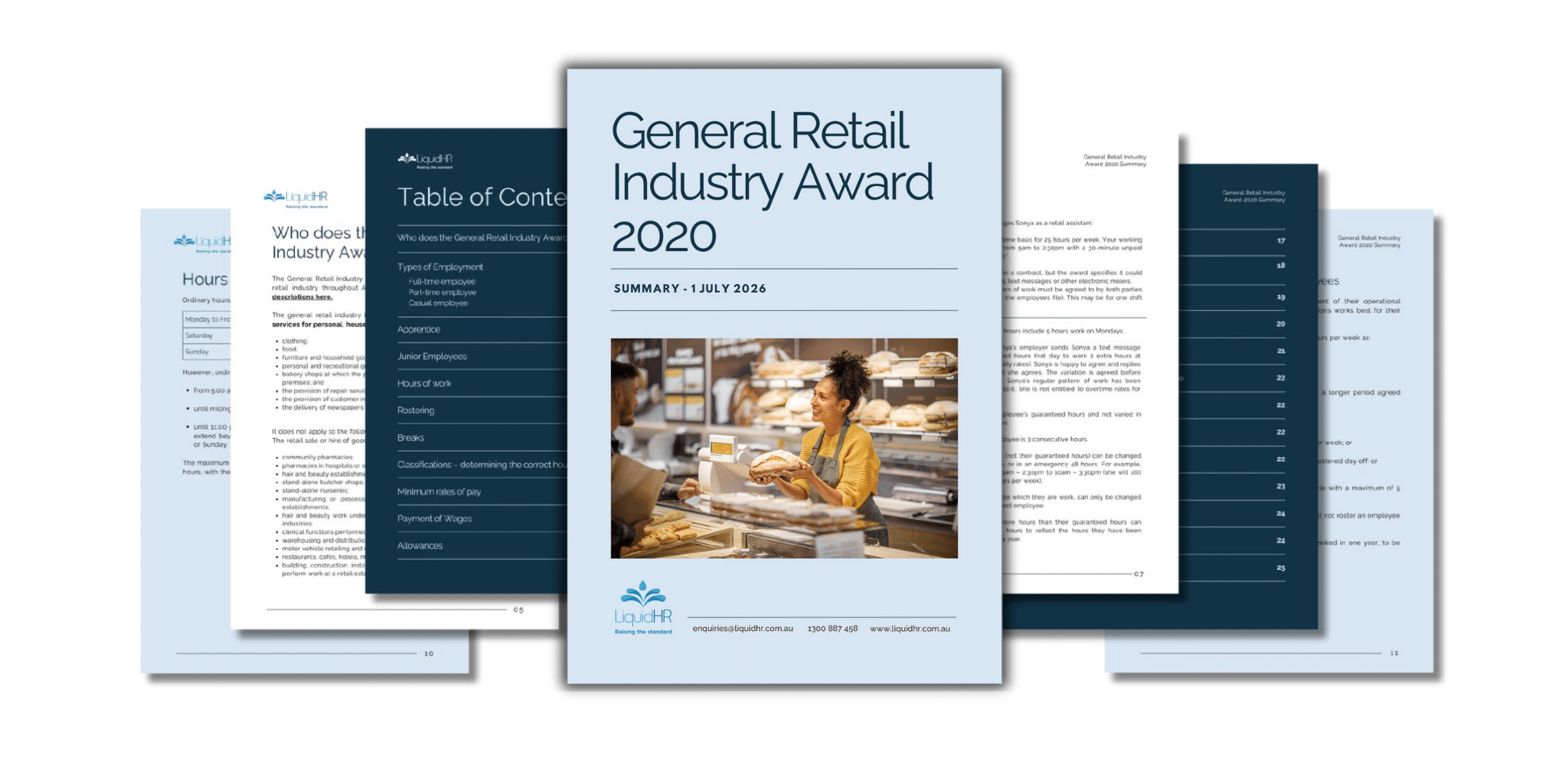 General Retail Industry Award 2026 employer guide cover by LiquidHR