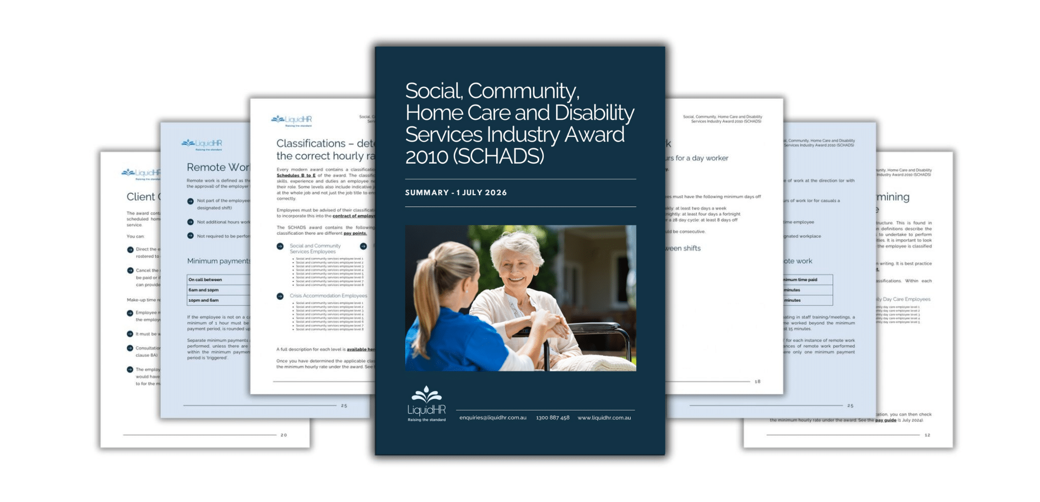 Social, Community, Home Care and Disability Services Industry Award 2026 employer guide cover by LiquidHR