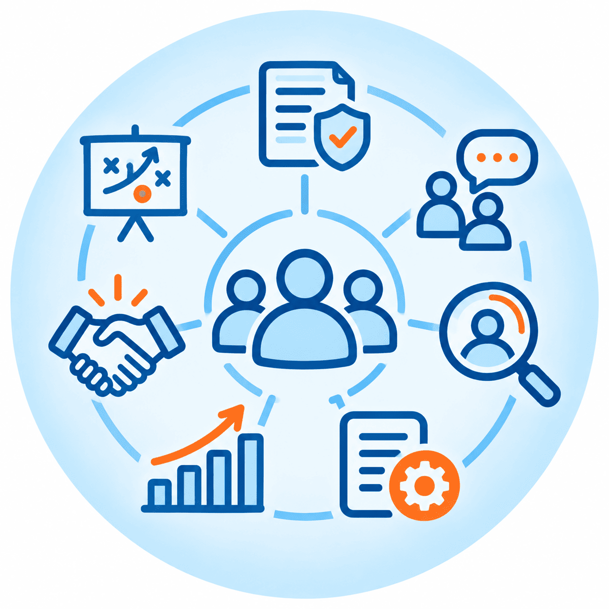 Circular HR Team Infographic Icon (1)
