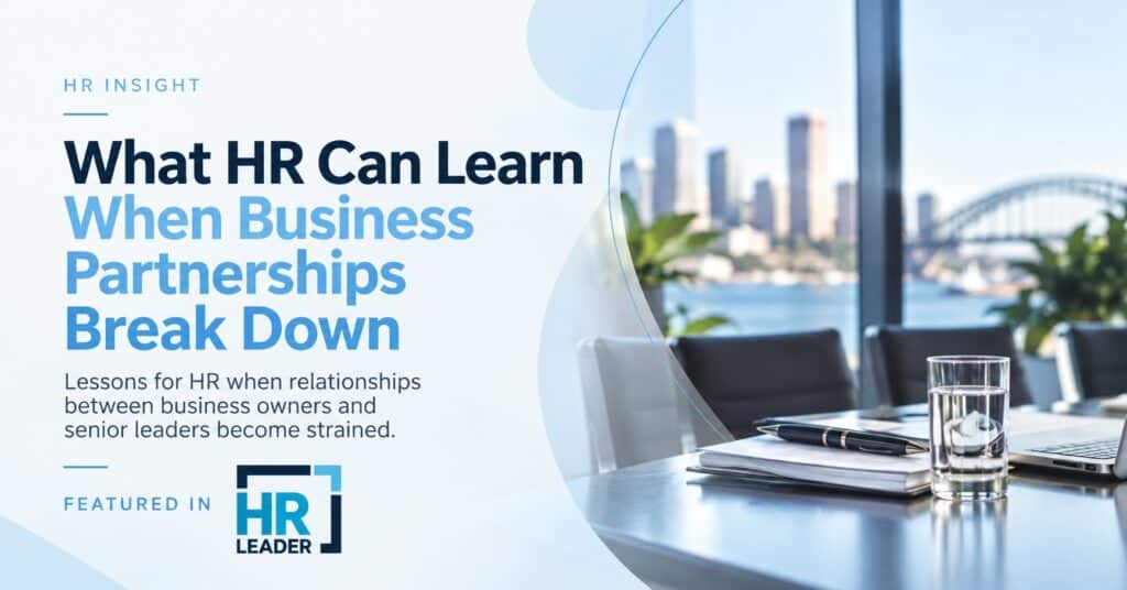 What HR Can Learn From Business Partnerships Breaking Down